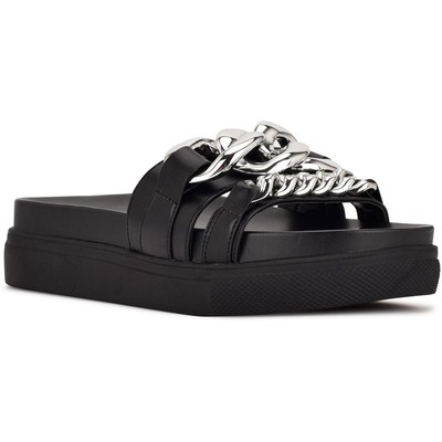 

Ботинки сандалий Nine West Womens Nope Slip On Platform Chains Slide BHFO 3547, Nope
