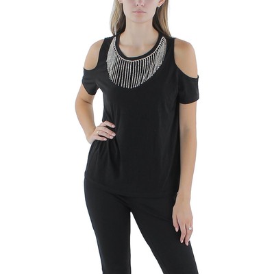 MICHAEL Michael Kors Женские черные со стразами с открытыми плечами M BHFO 6291