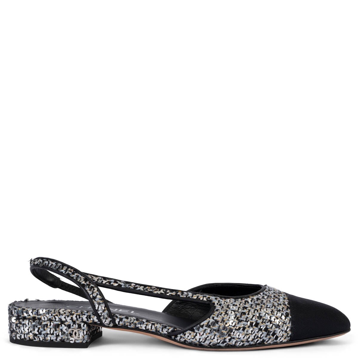 CHANEL レース ミュール ベージュ・黒 image_01f0a4a2-3668-42c0-959d-