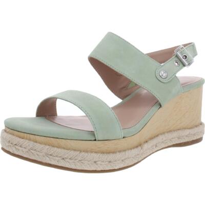 

Женские сандалии на танкетке Allia Buckle BCBGeneration с открытым носком BHFO 9531, Reseda green, Allia