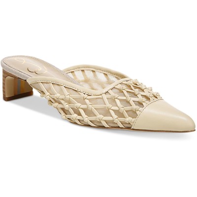 

Sam Edelman Женские туфли на каблуке Snyder бежевого цвета, размер 6,5, средний (B,M) BHFO 0790, Eggshell nappa, Snyder