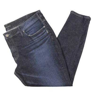 Женские синие джинсовые брюки Silver Jeans Co. Джинсы скинни Plus 22 29 BHFO 5496