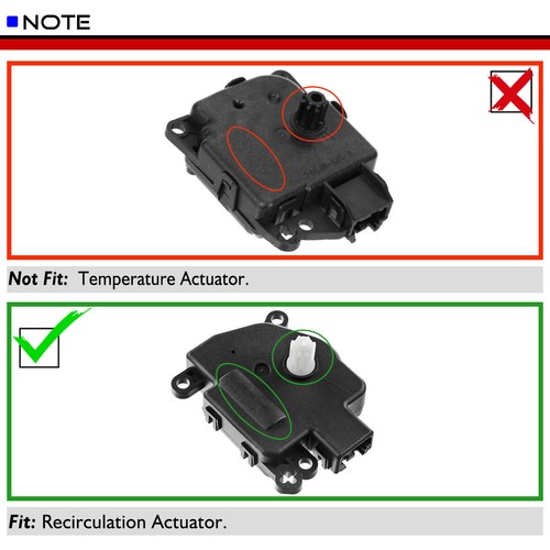 HVAC Heater Blend Air Door Recirculation Actuator for Jeep Compass