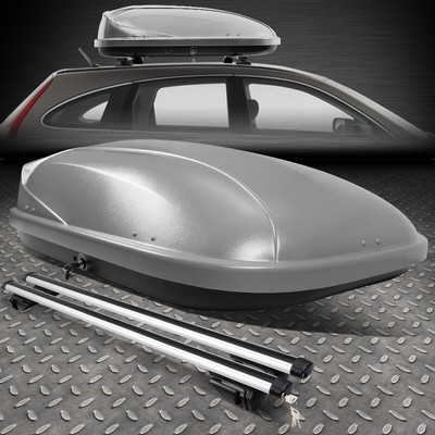 УНИВЕРСАЛЬНАЯ РЕГУЛИРУЕМАЯ РЕЙКА НА КРЫШЕ ДЛИНОЙ 120 СМ, АЛЮМИНИЕВАЯ ПОПЕРЕЧИНА + ГРУЗОВОЙ ЯЩИК СЕРОГО ЦВЕТА С ЗАМКОМ