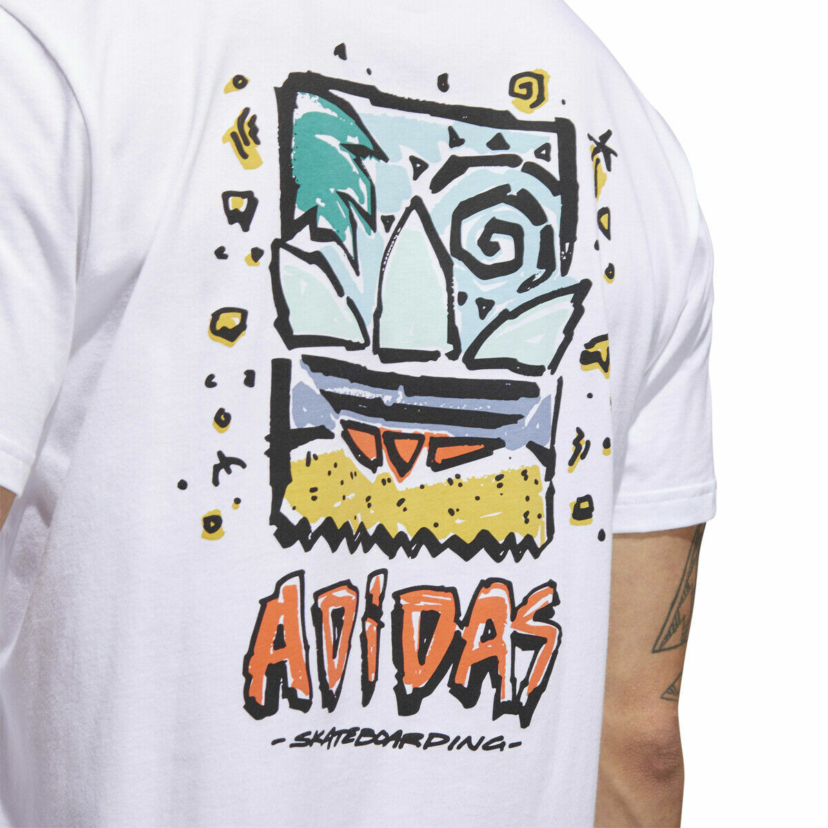 Brand New Mens Adidas Skateboarding Roanoke T-Shirt White