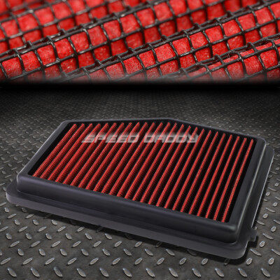 ДЛЯ 12-15 CIVIC/13-15 ILX КРАСНАЯ МНОГОРАЗОВАЯ/МОЮЩАЯСЯ ВСТАВНАЯ ПАНЕЛЬ ВОЗДУШНОГО ФИЛЬТРА