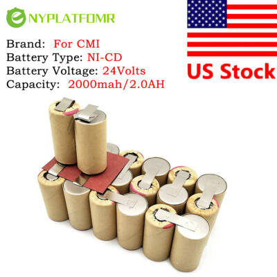 SOLDERING REQUIRED 2.0AH For CMI 24V  Battery 24 Volt electrical tool Battery