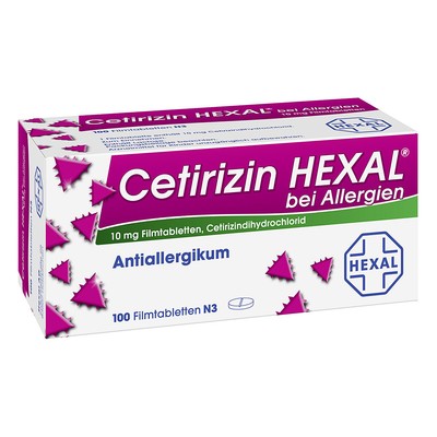 Cetirizin HEXAL bei Allergien 100stk PZN 01830229