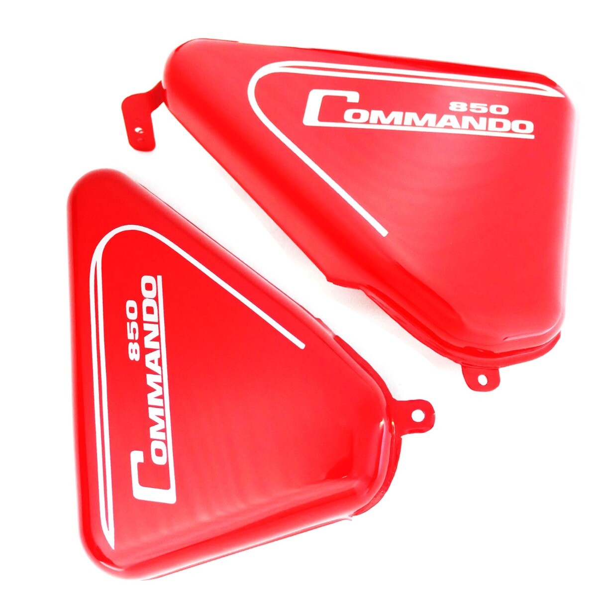 For Norton Commando Roadster 850 Side Panel Steel Red Painted  