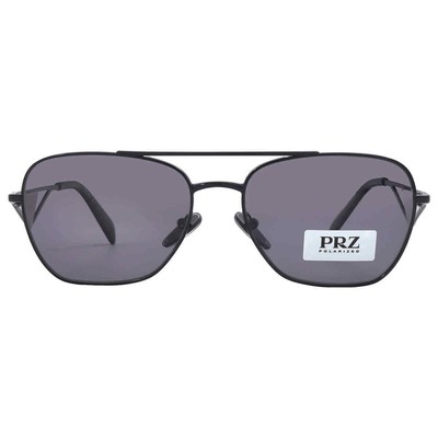 Pre-owned Prada Polarized Grey Navigator Ladies Sunglasses Pr A50s 1ab5z1 Pr A50s 1ab5z1 In Gray