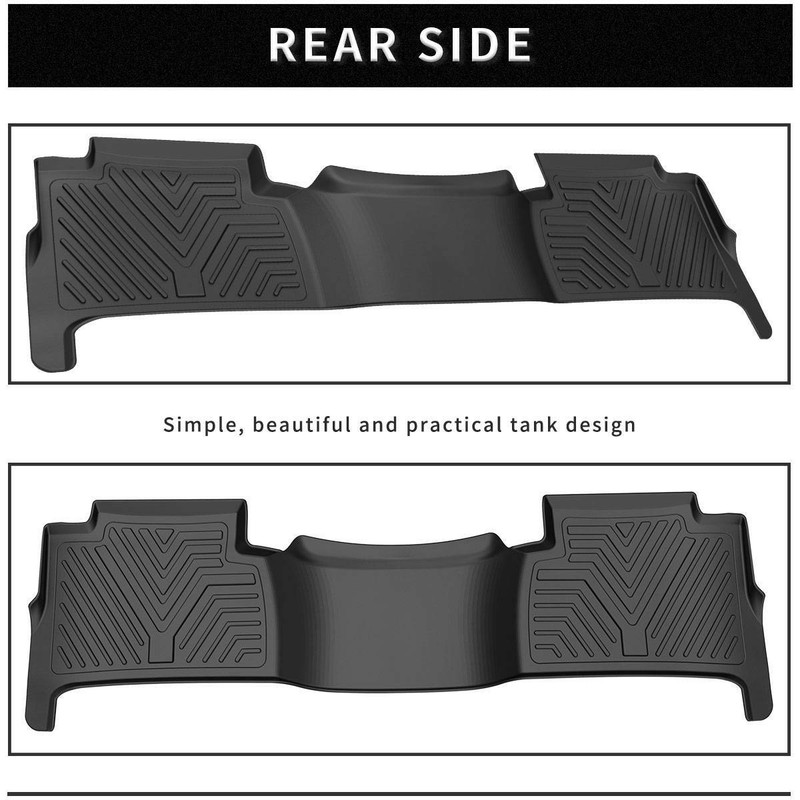 Floor Mats Liners for 20152020 Chevrolet Tahoe GMC Yukon All Weather