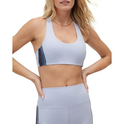 Спортивный бюстгальтер Spiritual Gangster Womens Purple Metallic Athletic Top S BHFO 5498