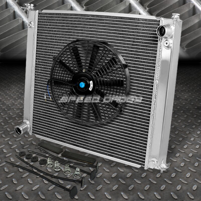 2-РЯДНЫЙ АЛЮМИНИЕВЫЙ РАДИАТОР + КОМПЛЕКТ ИЗ 1X 16 ВЕНТИЛЯТОРОВ ЧЕРНОГО ЦВЕТА ДЛЯ 90-96 300ZX Z32 TURBO FAIRLADY Z