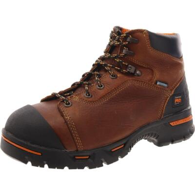 Timberland Mens Brown Leather Work & Safety Boots Shoes 8.5 Wide (E) BHFO 4412