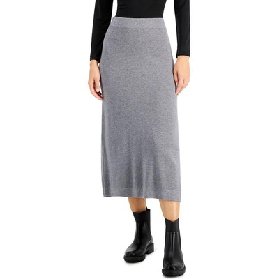 

Женская серая шерстяная офисная юбка-миди Weekend MaxMara  BHFO 2067, Light grey