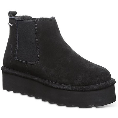 Женские ботильоны Bearpaw в стиле ретро с рисунком из черной замши, 10 средних размеров (B, M) BHFO 6841