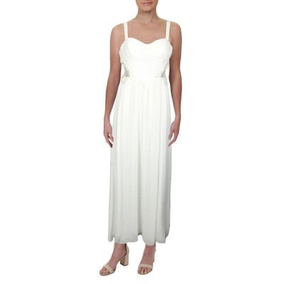 

City Studio Womens Ivory Corset Lace Bridal Evening Dress Juniors  BHFO 1549, Ivory/silver