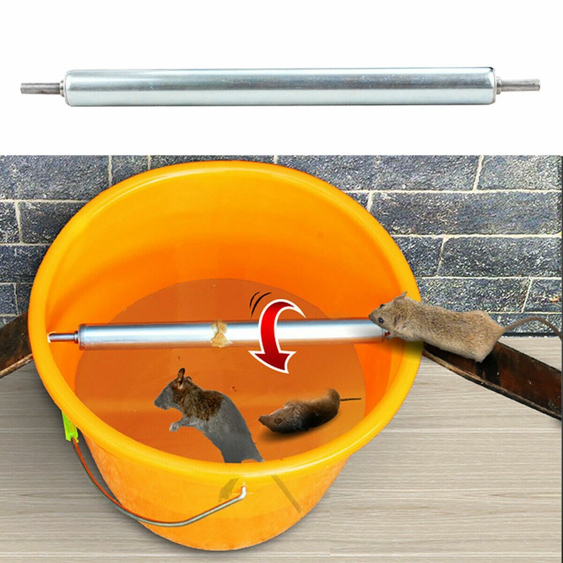 Metal Mice Rats Mouse killer Roll Trap log Grasp Bucket ...