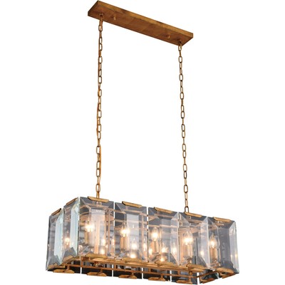 Elegant Lighting 1212D34GI Monaco Pendant Golden Iron
