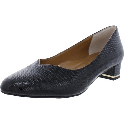 

Женские черные лакированные туфли-лодочки J. Renee 9.5 Medium (B,M) BHFO 7516, Black patent, BHFO