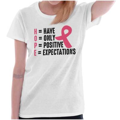Hope Inspiration Breast Cancer Fighter Gift Graphic T Shirts for Women T-Shirts