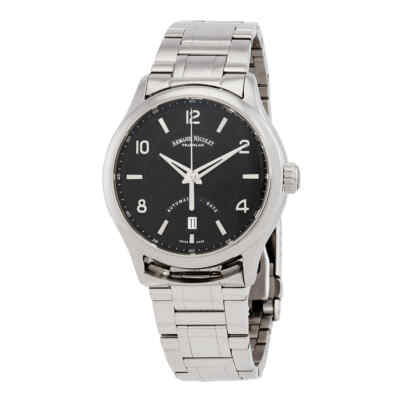 Мужские часы Armand Nicolet M02-4 с черным циферблатом и автоподзаводом A840AAA-NR-M9742