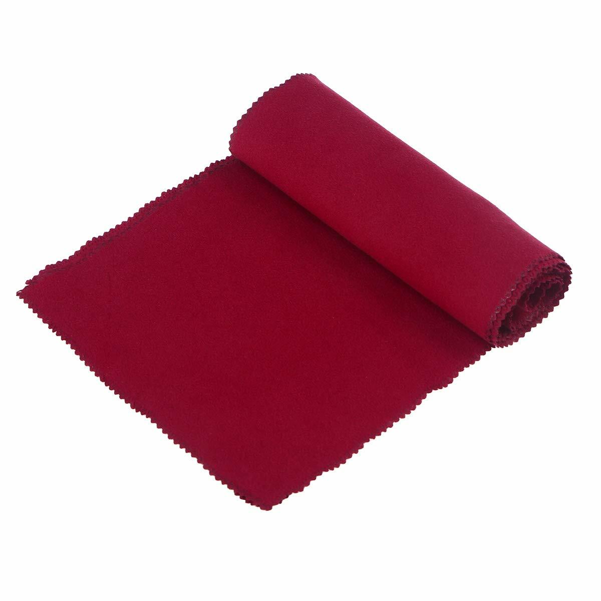 Piano Keyboard Anti Dust Cover Key Cover Cloth for Piano Cleaning Care Burgundy
