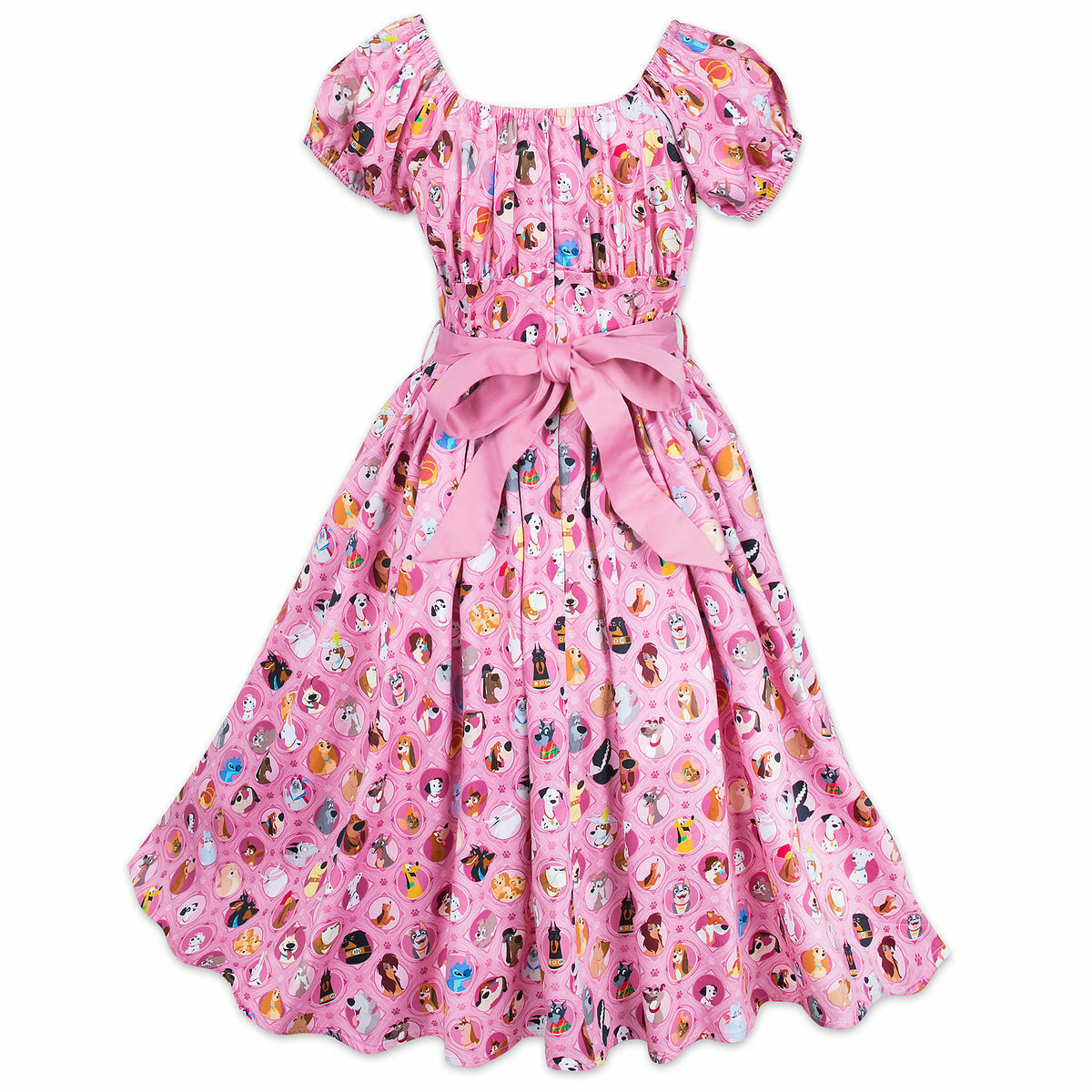 Pre-owned Disney Parks Dress Shop Pink Disney Dogs Costume Dress Size Sm Small