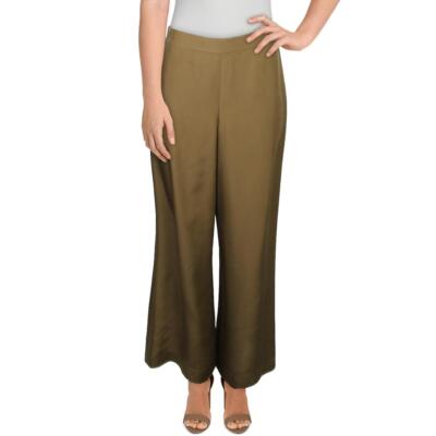 

Lafayette 148 New York Женские коричневые шелковые брюки Riverside  BHFO 2764, Shiitake