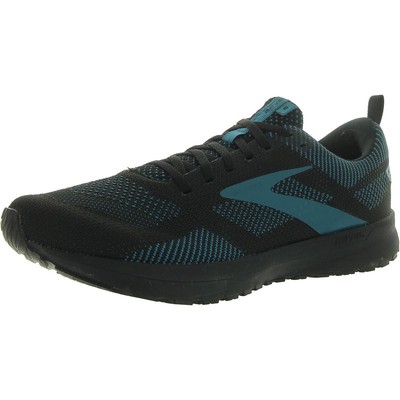 Кроссовки для бега и тренировок Brooks Mens Revel 5 черные трикотажные 13 Medium (D) BHFO 9238