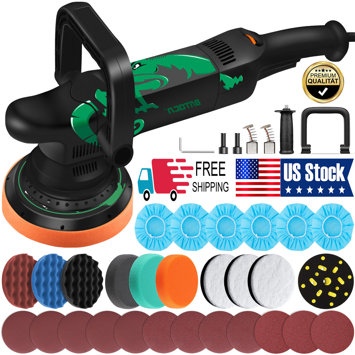 700W Dual Action Orbital Car Polisher Buffer Sander 6" Polis