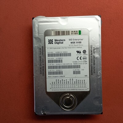 WDE9100-1808A4 Western Digital 9.1GB 80pin 3.5'' SCSI Hard Drive Tested Wiped