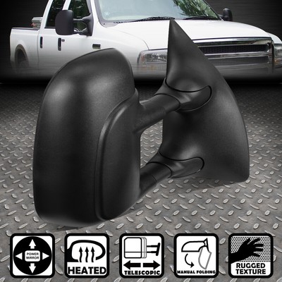 ДЛЯ 99-07 FORD SUPER DUTY ПРАВАЯ БОКОВАЯ РЕГУЛИРОВКА С ЭЛЕКТРОПРИВОДОМ + ОБОГРЕВАЕМОЕ БУКСИРОВОЧНОЕ ЗЕРКАЛО ЗАДНЕГО ВИДА