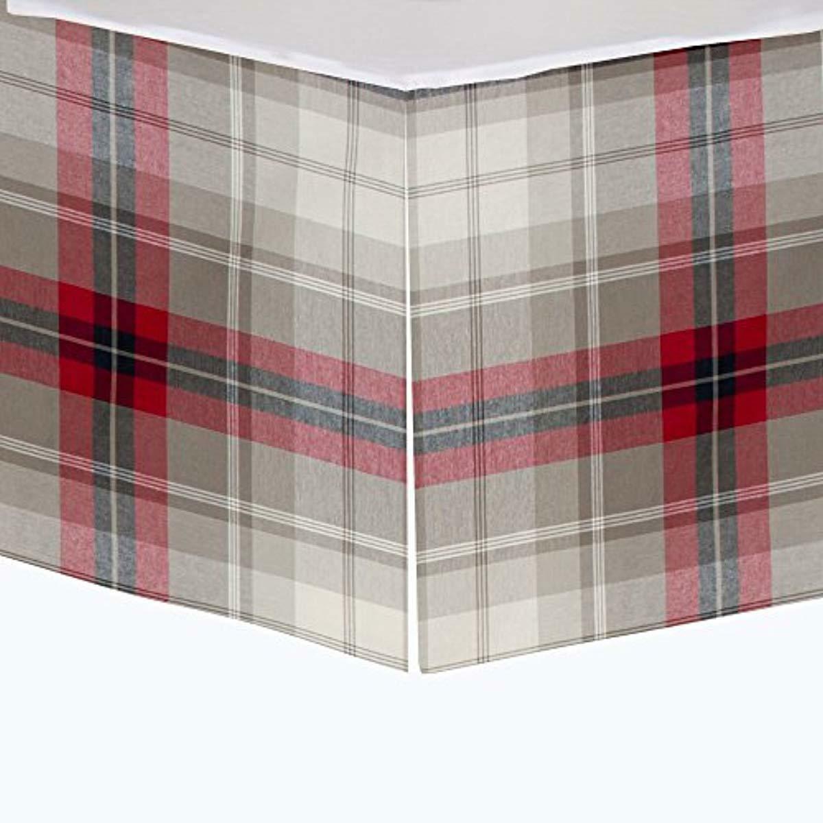 plaid crib skirt