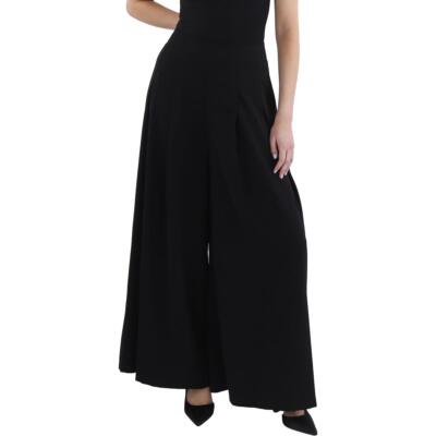 Gracia Womens Black Wide Long Work Wear Wide Leg Pants XL BHFO 4198