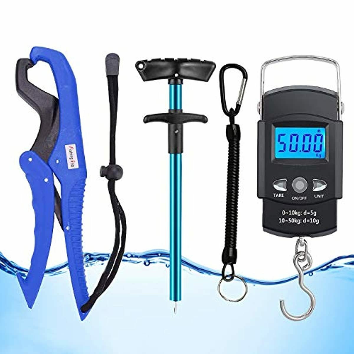 GRANDBUY Handheld Digital Fish Scale 99lb/45kg with Built