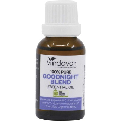 Vrindavan Goodnight Blend Organic Essential Oil 25ml