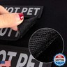 IronSeals Set of 2 Reflective Dog Vest Harness Patches, Removable Do Not Pet Patches with Reflective Printed Letters for Emotional Support Therapy Dog Vest Harness Collar or Leash
