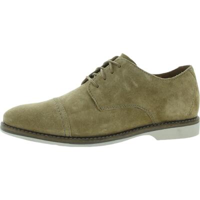 

Мужская кепка Clarks Atticus, коричневая замшевая кепка, туфли-оксфорды 8 Medium (D) BHFO 5962, Dark sand suede, Atticus Cap