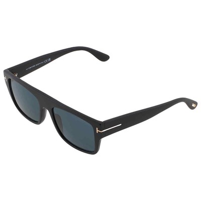 Pre-owned Tom Ford Dunning Blue Browline Men's Sunglasses Ft0907 01v 55 Ft0907 01v 55