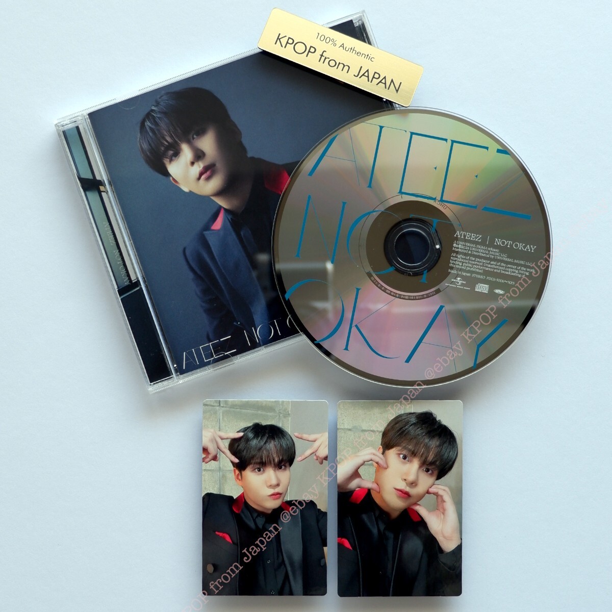 JONGHO ATEEZ JAPAN NOT OKAY Solo ver. CD + 2Photocards