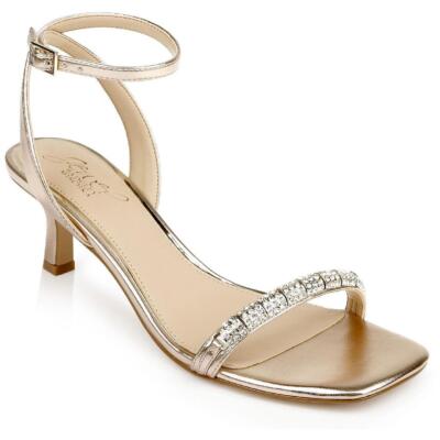

Женские туфли Jewel Badgley Mischka CHARISMA на каблуке металлик 9, средние (B,M) BHFO 1687, Rose gold metallic