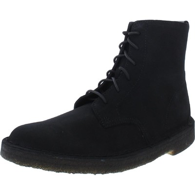 

Женские черные замшевые ботильоны Clarks 10,5, средние (B,M) BHFO 9873, Черный, DESERTMALI