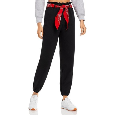 

Черные флисовые спортивные штаны для бега Sr+ Ronny Kobo Womens Hank Loungewear  BHFO 7325, Black/red, Hank