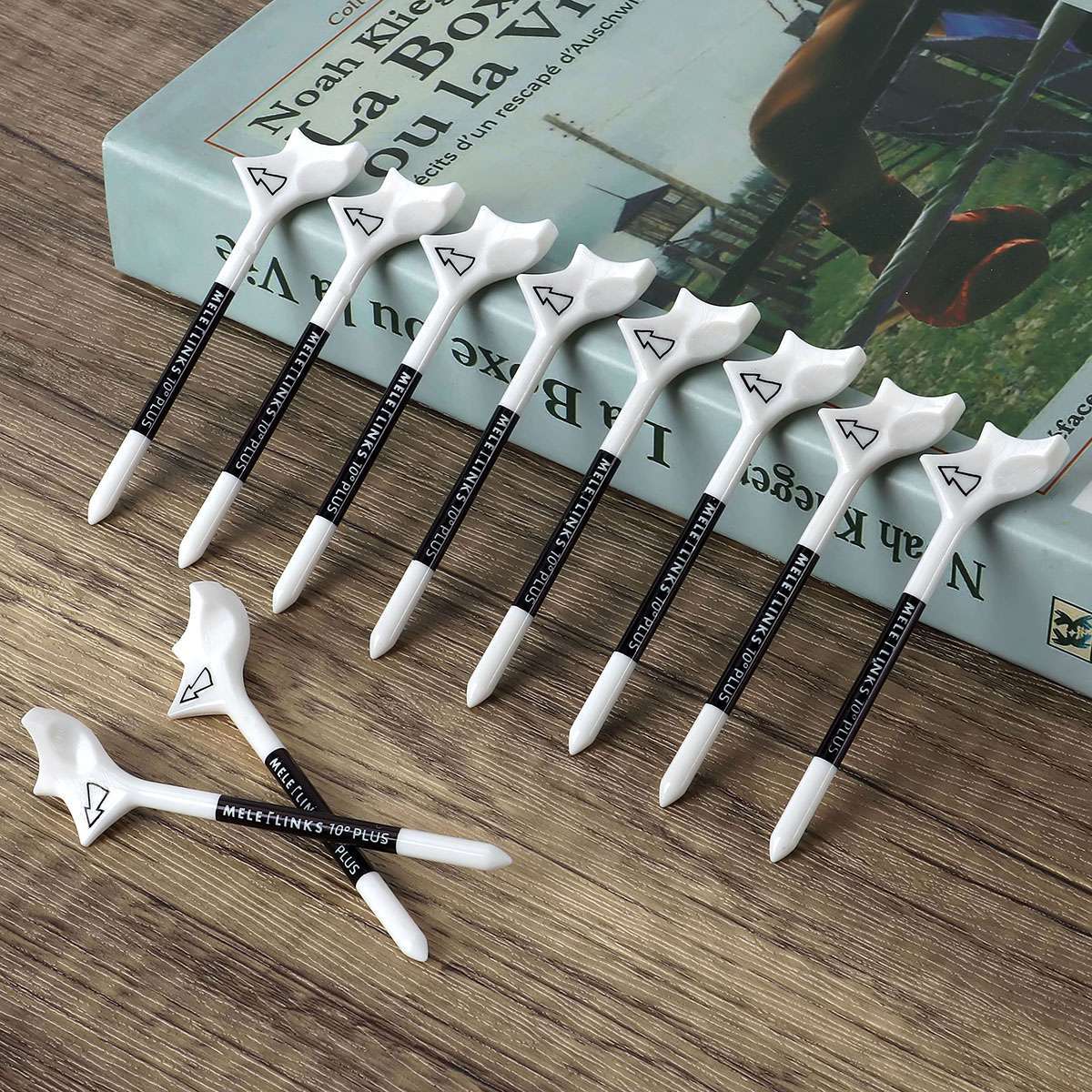 10 Pcs Golf Tees Rhombic 10 Degree Diagonal Insert Increases the Distance Speed