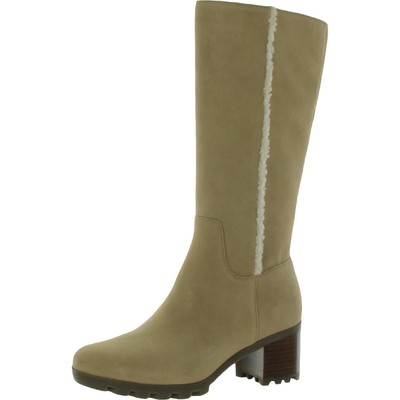 

Женские замшевые теплые высокие сапоги до середины икры Vionic BHFO 0248, Wheat suede shearling, Brenna