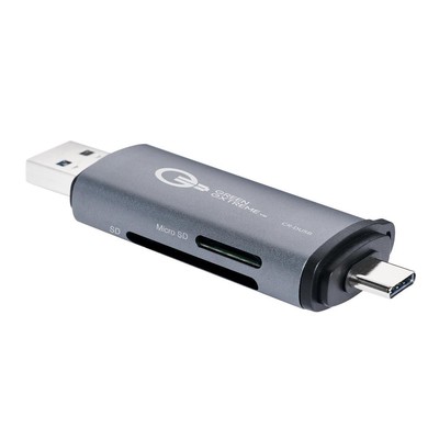 Устройство чтения карт памяти Green Extreme USB 3.0 Type-A и Type-C OTG #GX-CR-DUSB