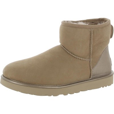 Женские классические мини-ботильоны Ugg Shine бежевого цвета, размер 10, средний (B,M) BHFO 8526