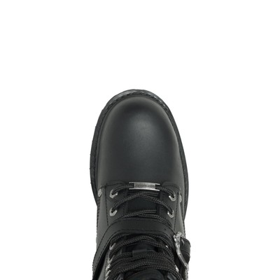 Pre-owned Harley-davidson Men's 7" Faded Glory Riding Boot Black - D91003