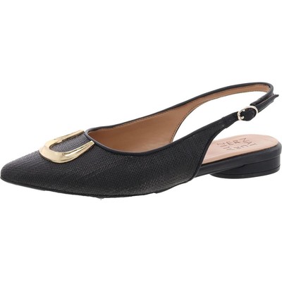 Naturalizer Womens Bixby 2 Black Slingbacks Shoes 8 Medium (B,M) BHFO 6120